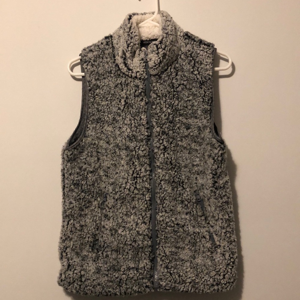 Merokeety Sherpa Full Zip Vest Size Medium